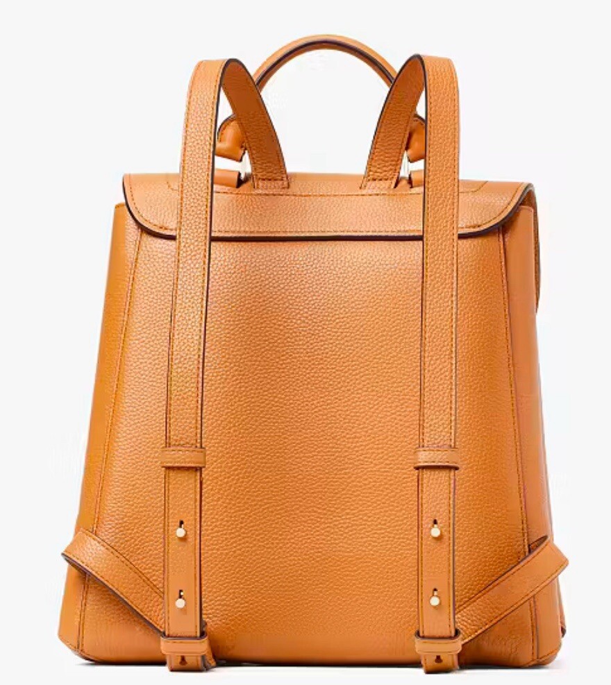 Kate Spade New York Essential Medium Backpack Bungalow Pebbled Leather Tan Kate Spade Medium Essential Pebbled Leather Backpack  main image 4