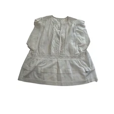 Isabel Marant Etoile Floral Lace Inset Top in White