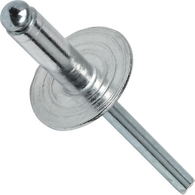 Large Flange Pop Rivets Aluminum Body Steel Mandrel Dome Head Blind Every Size