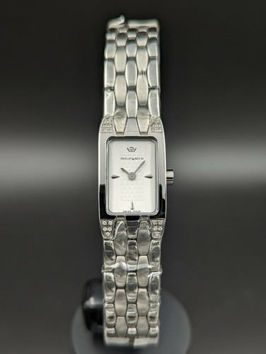 Women's Philip Watch Fellini Diamond Quartz Swiss Watch 6.75in wrist | eBay