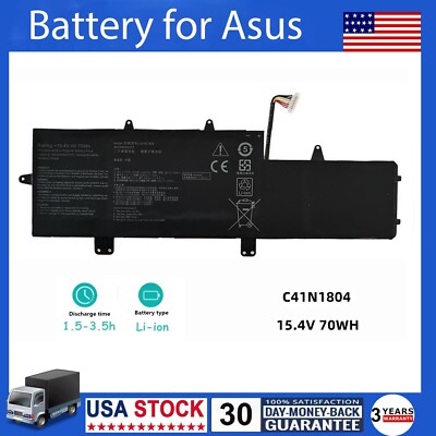   NEW C41N1804 70Wh Battery For ASUS ZenBook Pro 14 UX450FD UX450FDX UX480FD