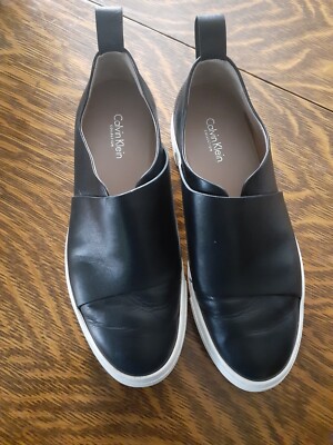 Calvin Klein Collection Xlight Leather Shoes - Size 37 1/2 - Unisex- NWOB $37.30