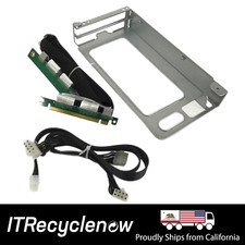 X16 PCIe GPU 20" Flex Riser Extender w/ Card Cage Bracket 2x 8pin Power Cable