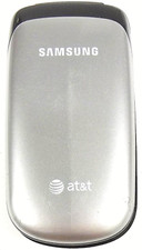 Samsung SGH-A107 - Silver and Black AT T Cellular Flip Phone