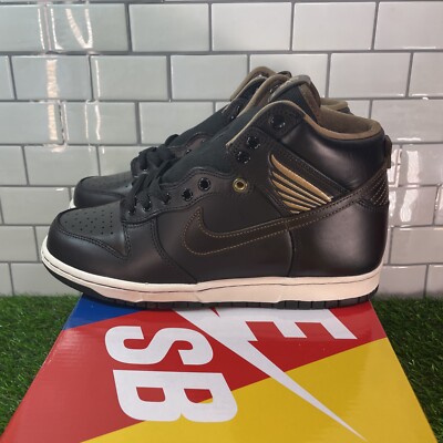 Nike SB Dunk High men s 8.5 ''Pawnshop'' FJ0445-001 Mens Sneakers New Black Gold