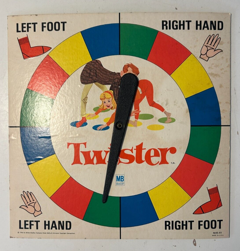 Jeu Twister Vintage 1966 - Édition MB - Neuf Scellé - Rare #4645