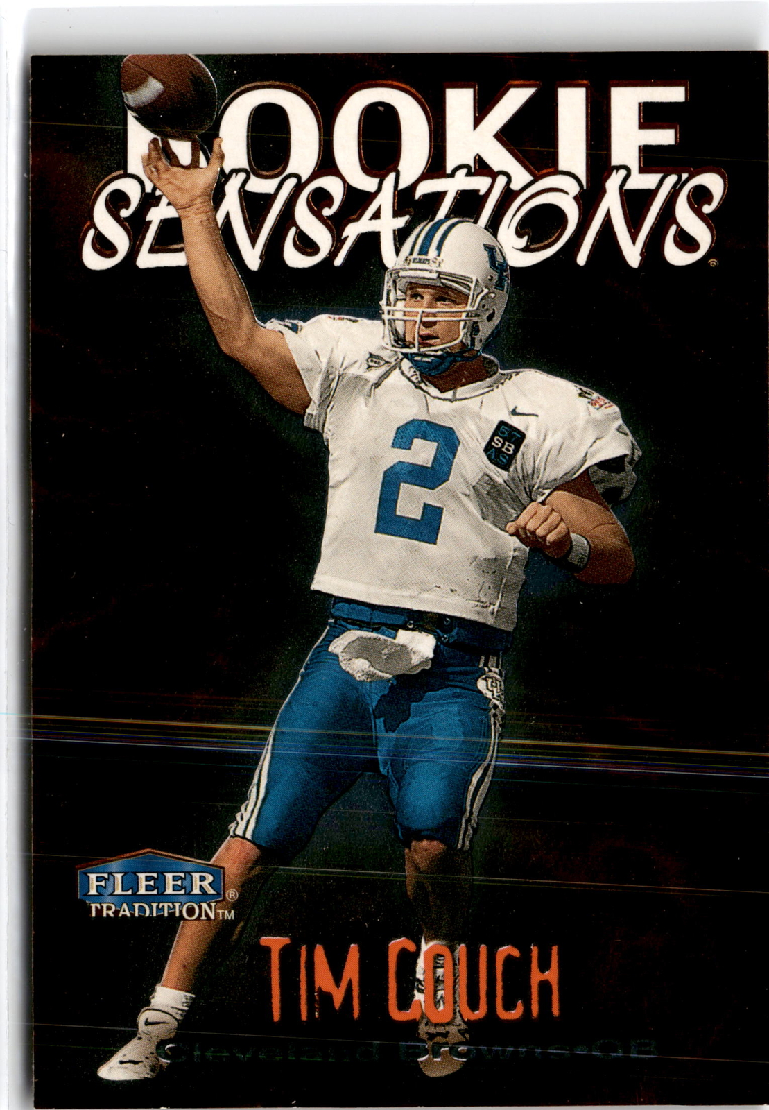 Tim Couch Fleer Tradition Rookie Sensations #5 Base