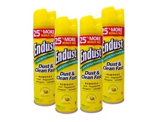 Endust Multi-Surface Dusting & Cleaning Spray, Lemon Zest 12.50 oz (Pack of 4)