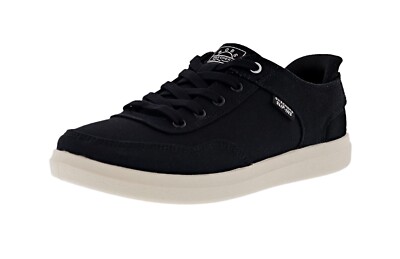SKECHERS WOMEN'S BOBS D'VINE-SO DEVOTED 114826W/BLK WIDE WIDTH CANVAS UPPER SHOE