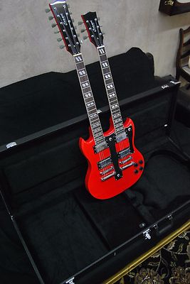 Price Compare NEW RED DOUBLE NECK 12  6 STRING SG VINTAGE STYLE ELECTRIC GUITAR  CASE