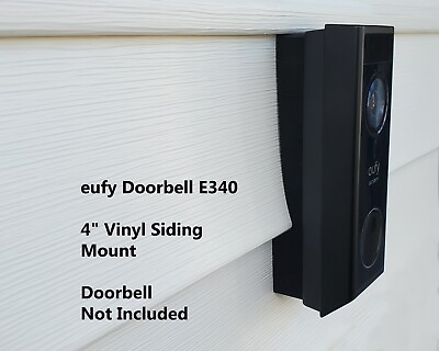#ad #ad eufy Doorbell E340 4 inch Vinyl Siding Mounting Bracket Wedge UV Resistant $12.99