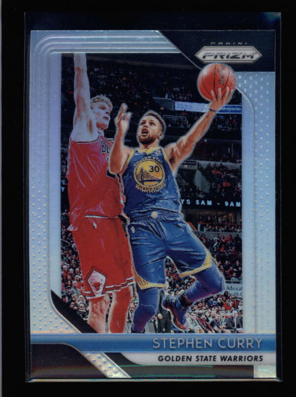 STEPHEN CURRY 2018/19 PANINI PRIZM #222 SILVER PRIZMS PARALLEL FC9831