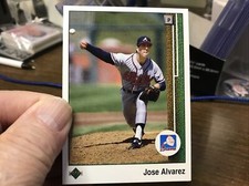 Jose Alvarez Atlanta Braves 1989 Upper Deck Baseball Card 734