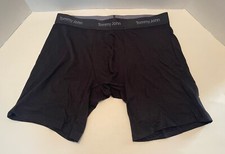 NWOT TOMMY JOHN 6-INCH BOXER BRIEFS LUXE MODAL MEN'S UNDERWEAR BLACK SIZE M
