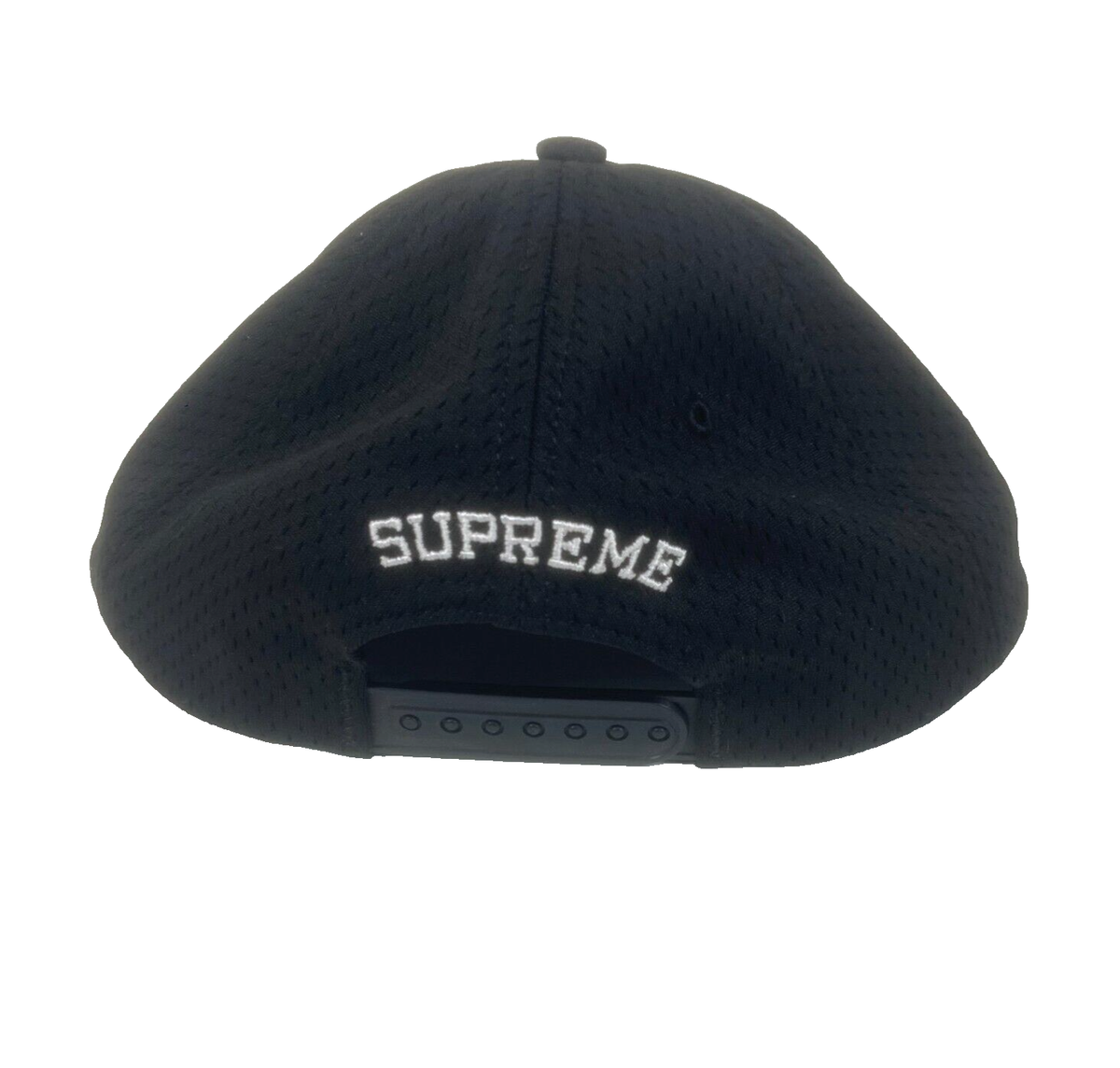 Supreme Cap Black MCMXCIV Snapback 6 Panel Hat Embroidered Mesh