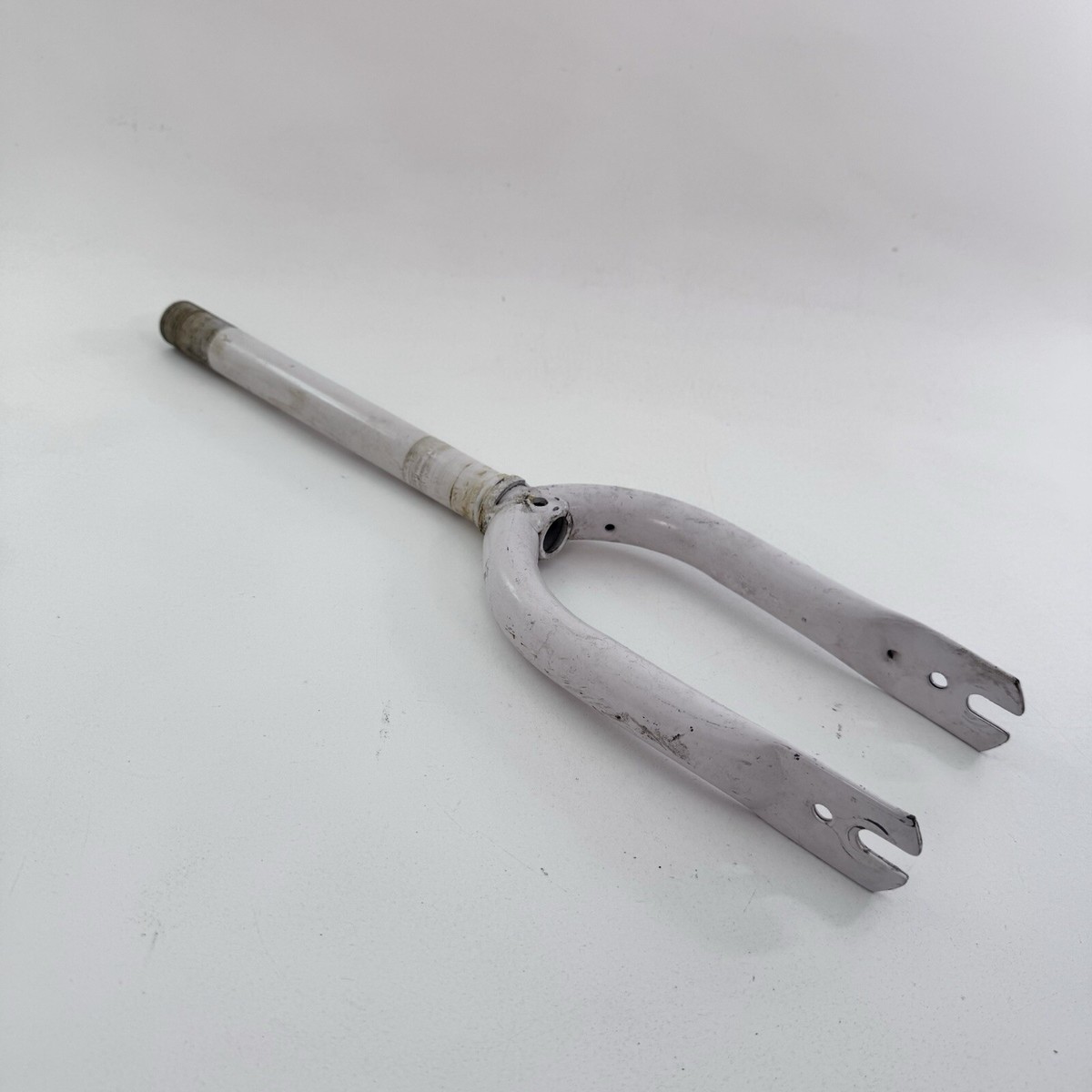 Vintage BMX Scooter Fork 12” Old School Freestyle Steel White 1 in