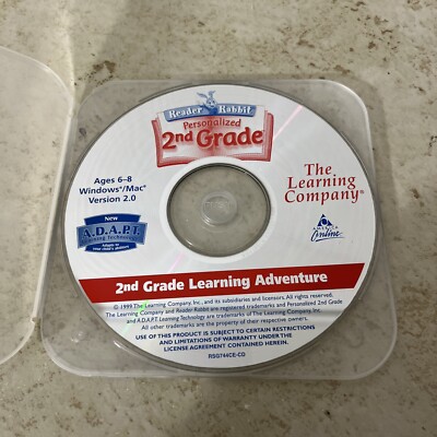 CHILDREN'S LEARNING SOFTWARE - Reader Rabbit 2nd Grade Learning Adventure