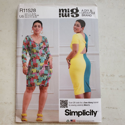 simplicity bodycon dress pattern Simplicity R11369 Bodycon Dress w Ruching & Peek-A-Boo Bodice Sz 6-14 UC 8639