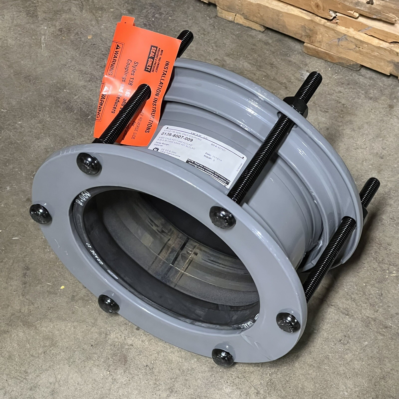 8" Dresser 01388007009 Style 138 Cast Iron & Ductile Iron Pipe