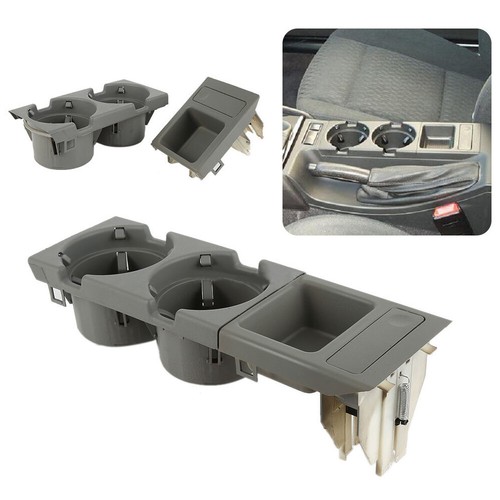 Center Console Storing Coin Box & Drink CUP Bottle Holder For BMW E46
