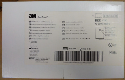 3M Steri-Drape Medium Drape with Adhesive Aperture. 10/Box. Expiry: 01/2022