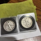 1934-1936 walking liberty half dollar silver / with cases