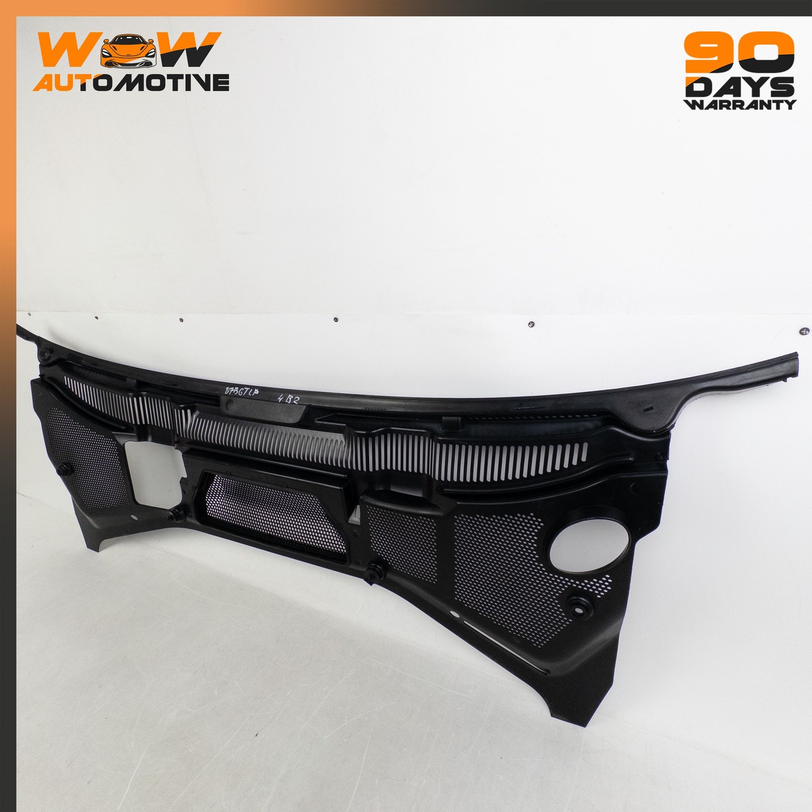 04-13 BENTLEY CONTINENTAL GTC FRONT WINDSHIELD COWL PANEL TRIM COVER BLACK OEM