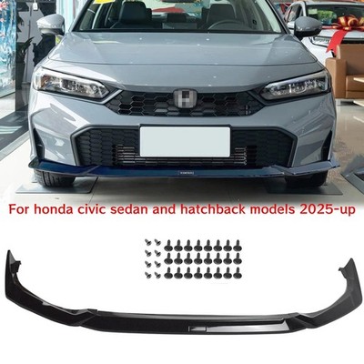 For Honda Civic Sedan Hatch 2025-Up Yofer Glossy Black Front Bumper Lip Splitter