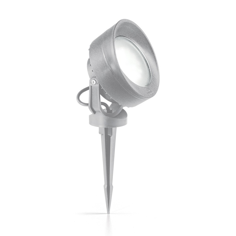 Illuminazione Giardino Moderna Piantana Litio Grigia 1 Luce GX53
