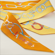 NWT Hermes twilly Do Re Boucles Orange Yellow Multicolor - Best Offer Welcomed