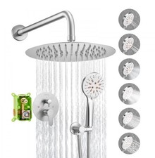 VEVOR Shower Faucet Set, Rainfall Bathroom Shower System with 10-Inch Round Rain