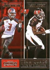 2017 Panini Contenders Team Quads #6 Jackson Evans Jameis Winston O.J. Howard FB