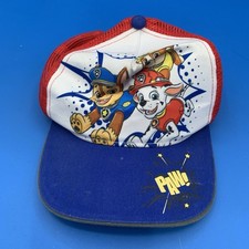 Nick Jr. Paw Patrol Boys Hat Baseball Cap Red Blue Trucker Adjustable Snap