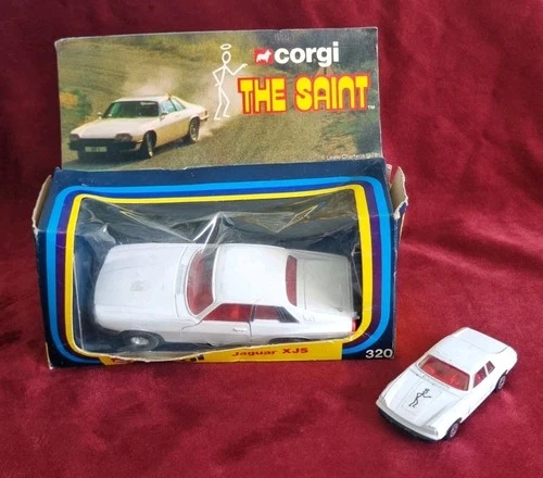 Vintage Corgi Toys 320 The Saint Jaguar XJS In Original Box & Corgi Juniors XJS