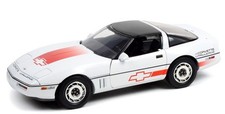 GREENLIGHT - 1988 CHEVROLET CORVETTE C4 WHITE WITH ORANGE STRIPES CORVET CHALLENGE...