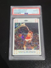 2007 TOPPS CHROME 94 DOMINIQUE WILKINS WHITE REFRACTOR /99 PSA 10