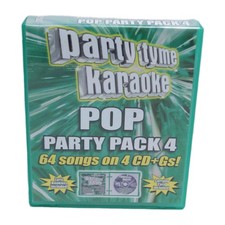 Party Tyme Karaoke Party Pack 4, 64 Popular Pop Songs On 4 CD Gs