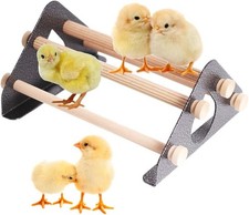 Baby Chick Perch Metal Stand with Wooden Roosting Bars