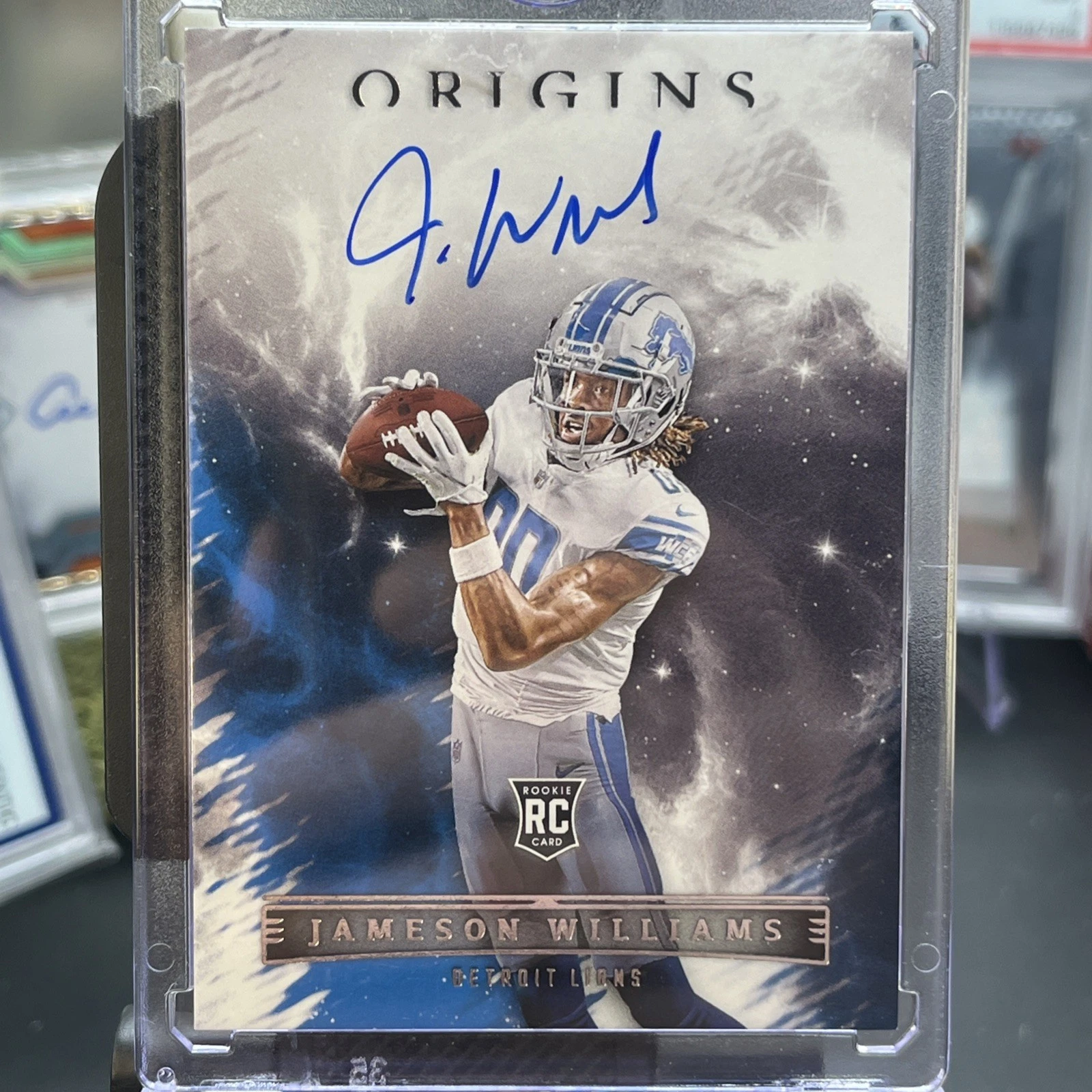 Jameson Williams Panini National Treasures Rookie Treasures Autograph Relic #JWI Base