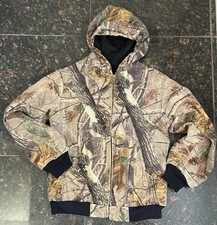Carhartt Realtree Camo Hooded Lined Youth Jacket Size L - YYJ220 CAP