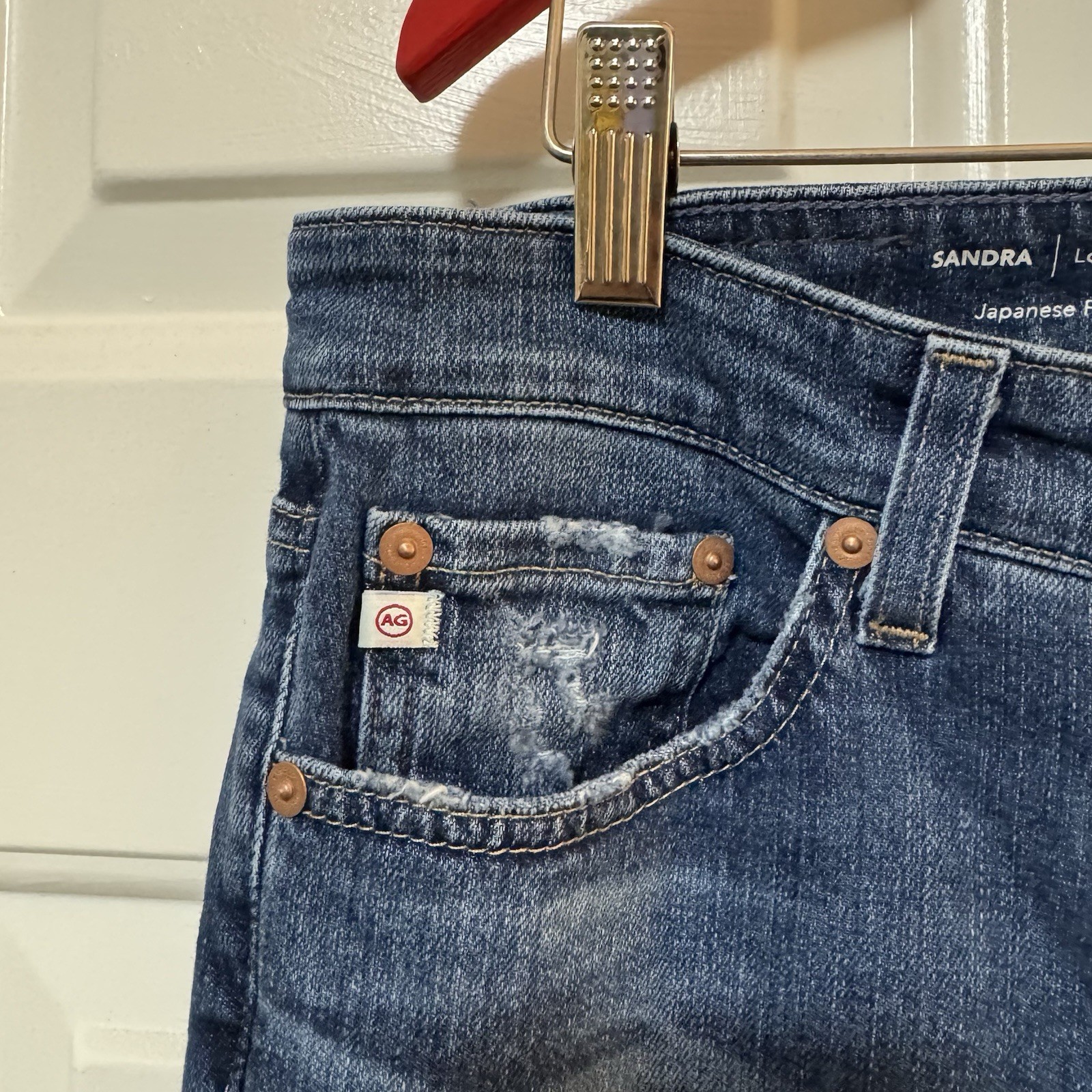 NWT $245 AG Jeans Sandra Straight Jeans in 15 Years Prague AG Jeans Size 19 thumbnail 6