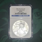 U.S. Mint 2007-W American Silver Eagle Burnished .999 NGC MS69 3082914-026