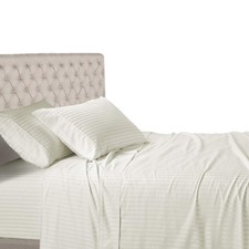 Royal Hotel Bedding Stripe Sheets - 600 Thread Count - 4PC Bed Sheet Set - 10...