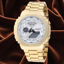 Activa Signal X Invicta Digital Watch - 45mm, Gold ACWM423-008 Unisex Sports