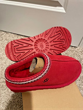 UGG Tasman Slippers Women’s Size 6 Red Suede – New With Box
