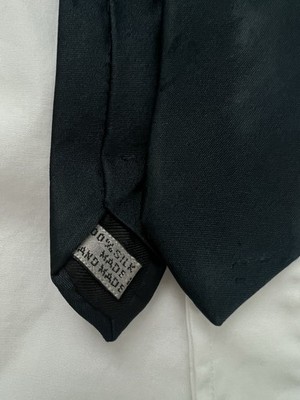 Vintage Dior Homme 4cm “5 Bees” Skinny Silk Tie – Hedi Slimane Era