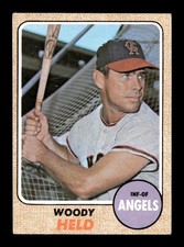 1968 Topps #289 Woody Held Angels EX+ *3q