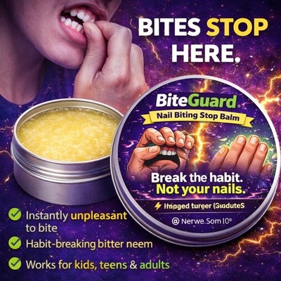 STOP NAIL BITIN Stop n Grow Stops Beißbalsam Creme für Kinder & Erwachsene Handarbeit