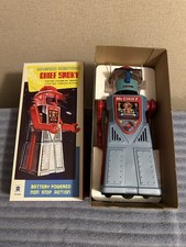 Advanced Robotman Chief Smoky Robot BLUE Beautiful In Box And Does Work.No Rust