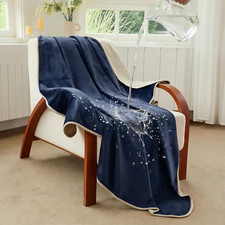 100 Waterproof Blanket for Sofa, Reversible Fleece Love Blanket, Spill-Proof Do